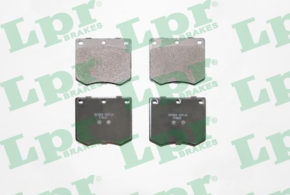 LPR 05P126 - Тормозные колодки, дисковые, комплект autospares.lv