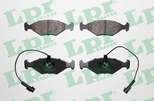 LPR 05P1204 - Тормозные колодки, дисковые, комплект autospares.lv