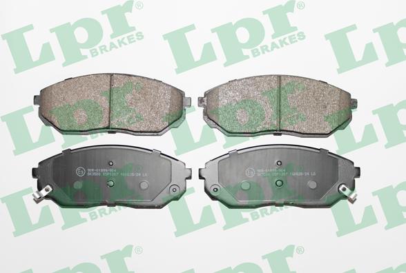 LPR 05P1207 - Тормозные колодки, дисковые, комплект autospares.lv