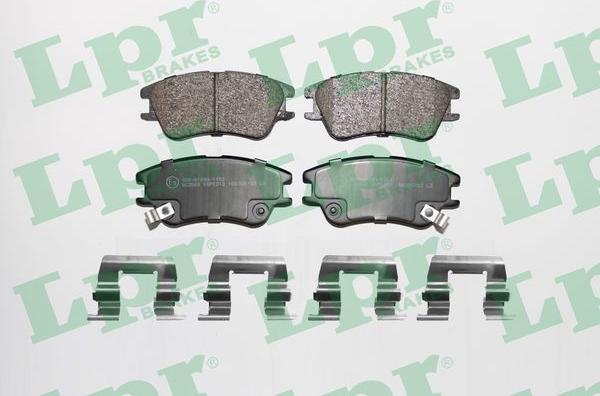 LPR 05P1212 - Тормозные колодки, дисковые, комплект autospares.lv