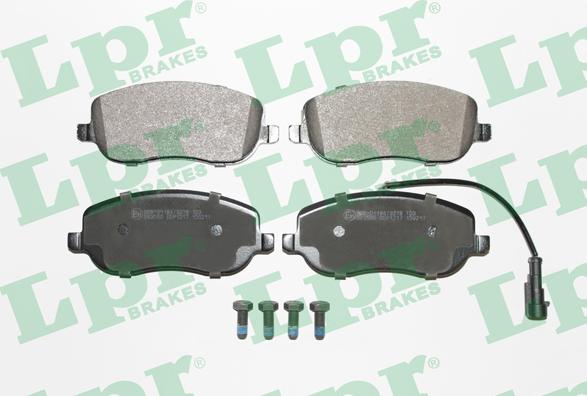 LPR 05P1217 - Тормозные колодки, дисковые, комплект autospares.lv