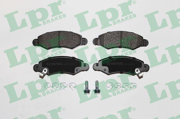 LPR 05P1280 - Тормозные колодки, дисковые, комплект autospares.lv