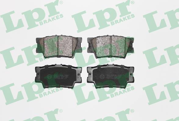 LPR 05P1281 - Тормозные колодки, дисковые, комплект autospares.lv