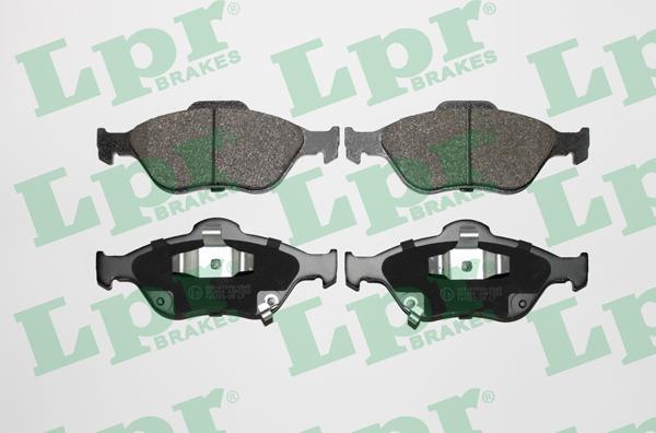 LPR 05P1283 - Тормозные колодки, дисковые, комплект autospares.lv