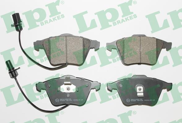 LPR 05P1230 - Тормозные колодки, дисковые, комплект autospares.lv