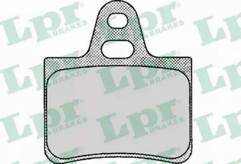 LPR 05P122 - Тормозные колодки, дисковые, комплект autospares.lv