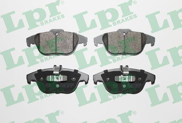 LPR 05P1274 - Тормозные колодки, дисковые, комплект autospares.lv