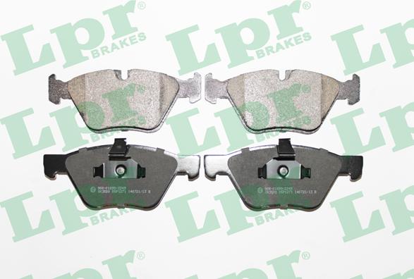 LPR 05P1271 - Тормозные колодки, дисковые, комплект autospares.lv