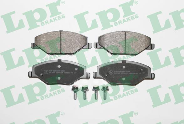 LPR 05P1795 - Тормозные колодки, дисковые, комплект autospares.lv