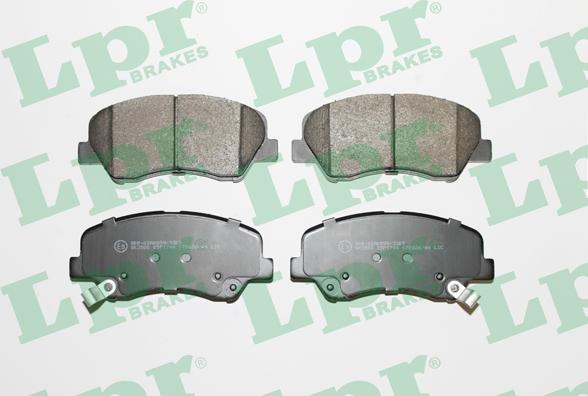 LPR 05P1744 - Тормозные колодки, дисковые, комплект autospares.lv