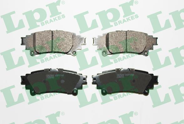 LPR 05P1746 - Тормозные колодки, дисковые, комплект autospares.lv