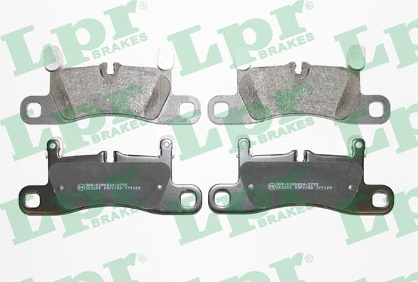 LPR 05P1758 - Тормозные колодки, дисковые, комплект autospares.lv