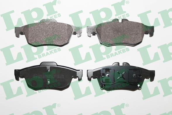 LPR 05P1761 - Тормозные колодки, дисковые, комплект autospares.lv