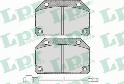 LPR 05P176 - Тормозные колодки, дисковые, комплект autospares.lv