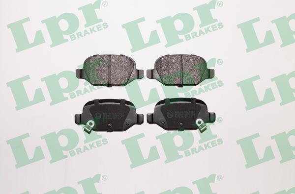 LPR 05P1724 - Тормозные колодки, дисковые, комплект autospares.lv