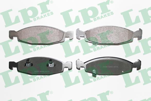 LPR 05P840 - Тормозные колодки, дисковые, комплект autospares.lv