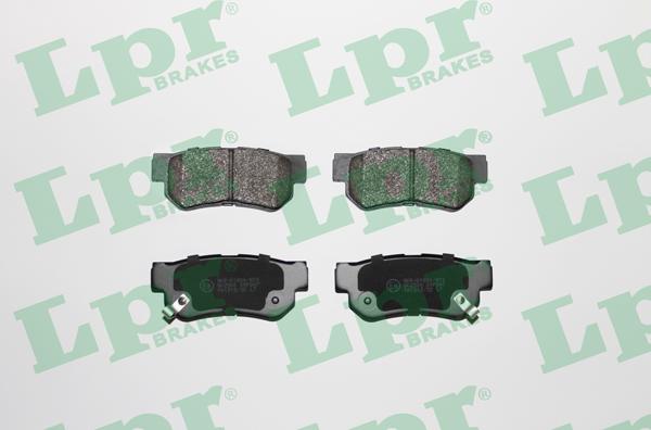 LPR 05P847 - Тормозные колодки, дисковые, комплект autospares.lv