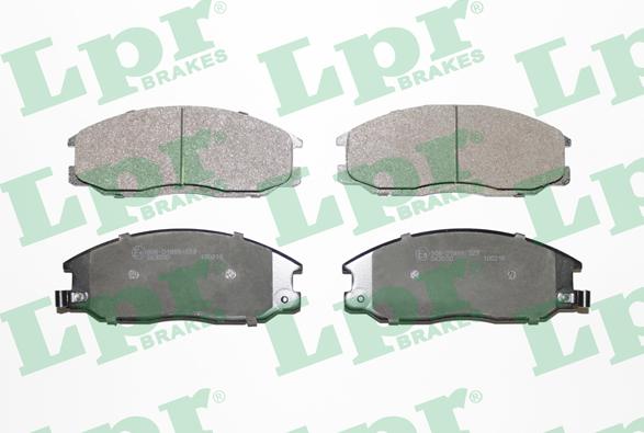 LPR 05P860 - Тормозные колодки, дисковые, комплект autospares.lv