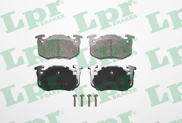 LPR 05P801 - Тормозные колодки, дисковые, комплект autospares.lv