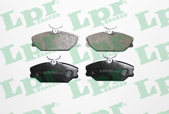 LPR 05P816 - Тормозные колодки, дисковые, комплект autospares.lv