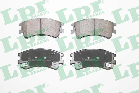 LPR 05P878 - Тормозные колодки, дисковые, комплект autospares.lv