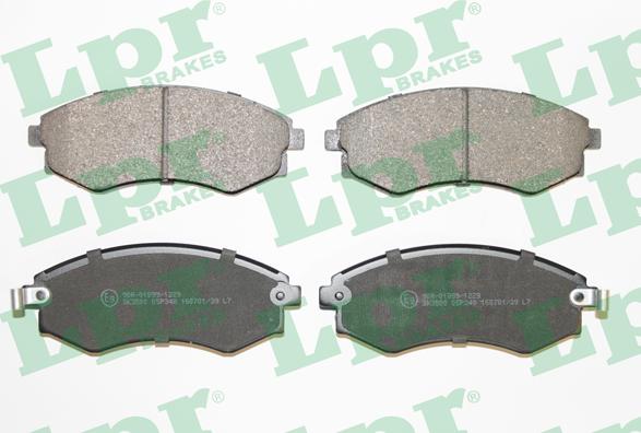 LPR 05P348 - Тормозные колодки, дисковые, комплект autospares.lv