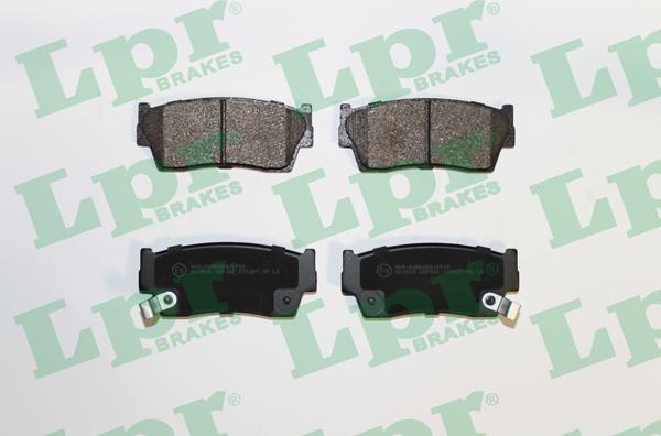 LPR 05P342 - Тормозные колодки, дисковые, комплект autospares.lv