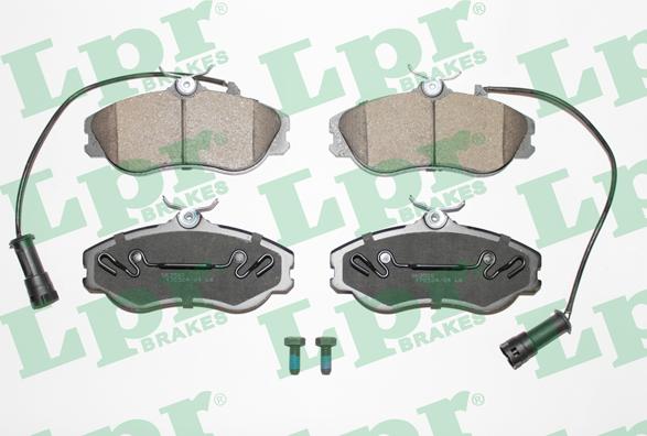 LPR 05P350 - Тормозные колодки, дисковые, комплект autospares.lv