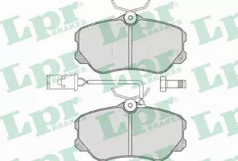 LPR 05P358 - Тормозные колодки, дисковые, комплект autospares.lv