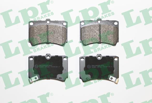 LPR 05P366 - Тормозные колодки, дисковые, комплект autospares.lv