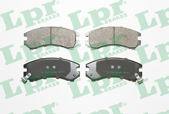 LPR 05P363 - Тормозные колодки, дисковые, комплект autospares.lv