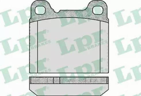 LPR 05P362 - Тормозные колодки, дисковые, комплект autospares.lv