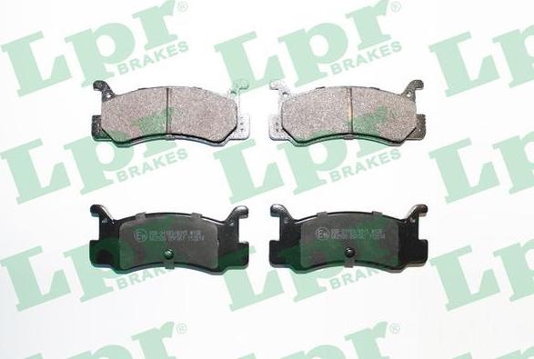 LPR 05P367 - Тормозные колодки, дисковые, комплект autospares.lv