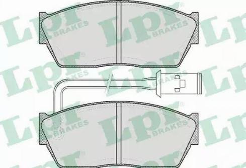 LPR 05P308 - Тормозные колодки, дисковые, комплект autospares.lv