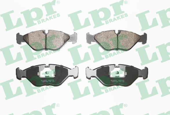 LPR 05P310 - Тормозные колодки, дисковые, комплект autospares.lv