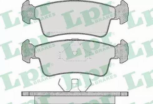 LPR 05P311 - Тормозные колодки, дисковые, комплект autospares.lv