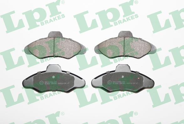 LPR 05P383 - Тормозные колодки, дисковые, комплект autospares.lv