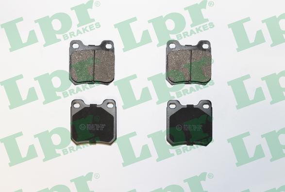 LPR 05P334 - Тормозные колодки, дисковые, комплект autospares.lv