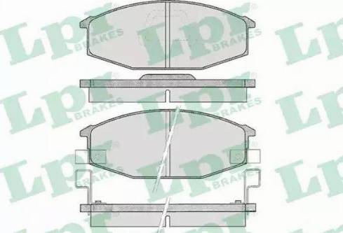 LPR 05P375 - Тормозные колодки, дисковые, комплект autospares.lv