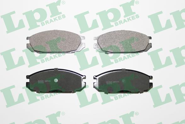 LPR 05P376 - Тормозные колодки, дисковые, комплект autospares.lv