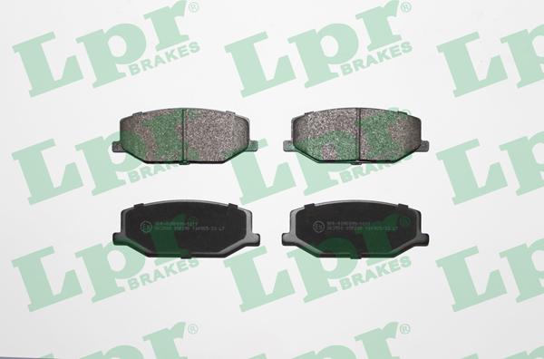 LPR 05P290 - Тормозные колодки, дисковые, комплект autospares.lv