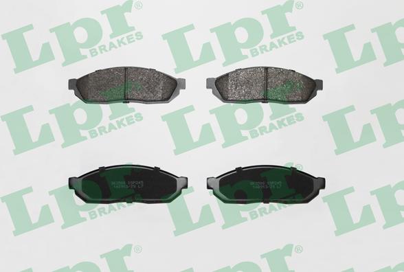 LPR 05P245 - Тормозные колодки, дисковые, комплект autospares.lv