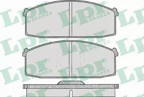 LPR 05P255 - Тормозные колодки, дисковые, комплект autospares.lv