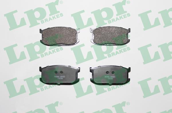 LPR 05P253 - Тормозные колодки, дисковые, комплект autospares.lv