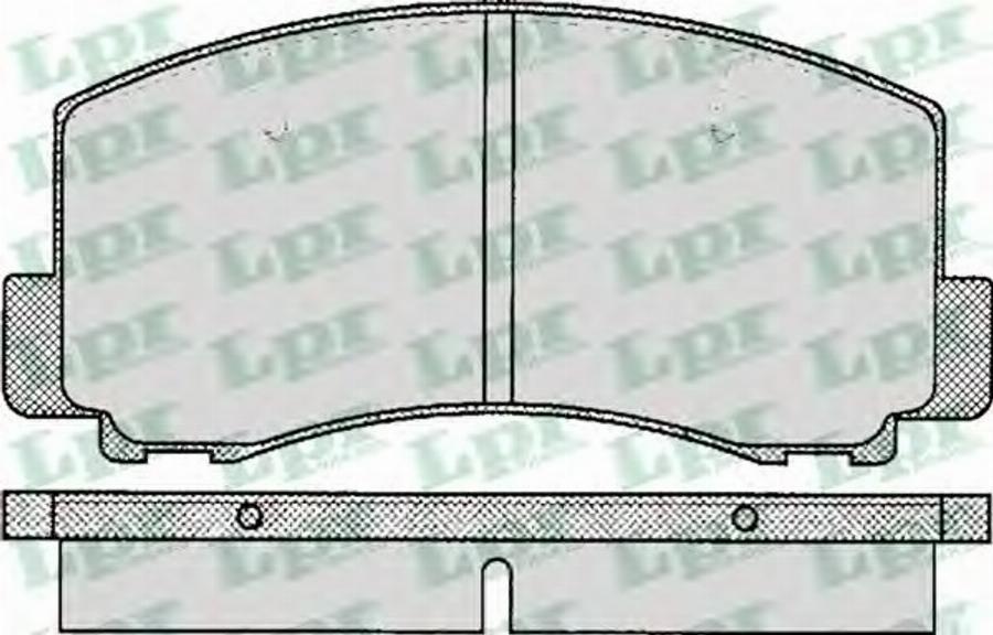 LPR 05P263 - Тормозные колодки, дисковые, комплект autospares.lv