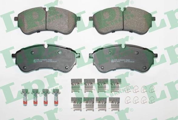 LPR 05P2066K - Тормозные колодки, дисковые, комплект autospares.lv