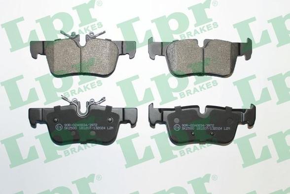 LPR 05P2024 - Тормозные колодки, дисковые, комплект autospares.lv