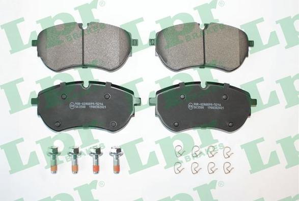 LPR 05P2021 - Тормозные колодки, дисковые, комплект autospares.lv