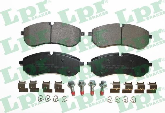 LPR 05P2196 - Тормозные колодки, дисковые, комплект autospares.lv