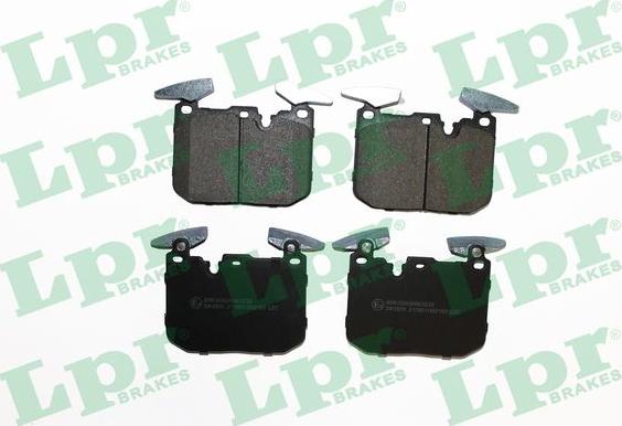 LPR 05P2193 - Тормозные колодки, дисковые, комплект autospares.lv
